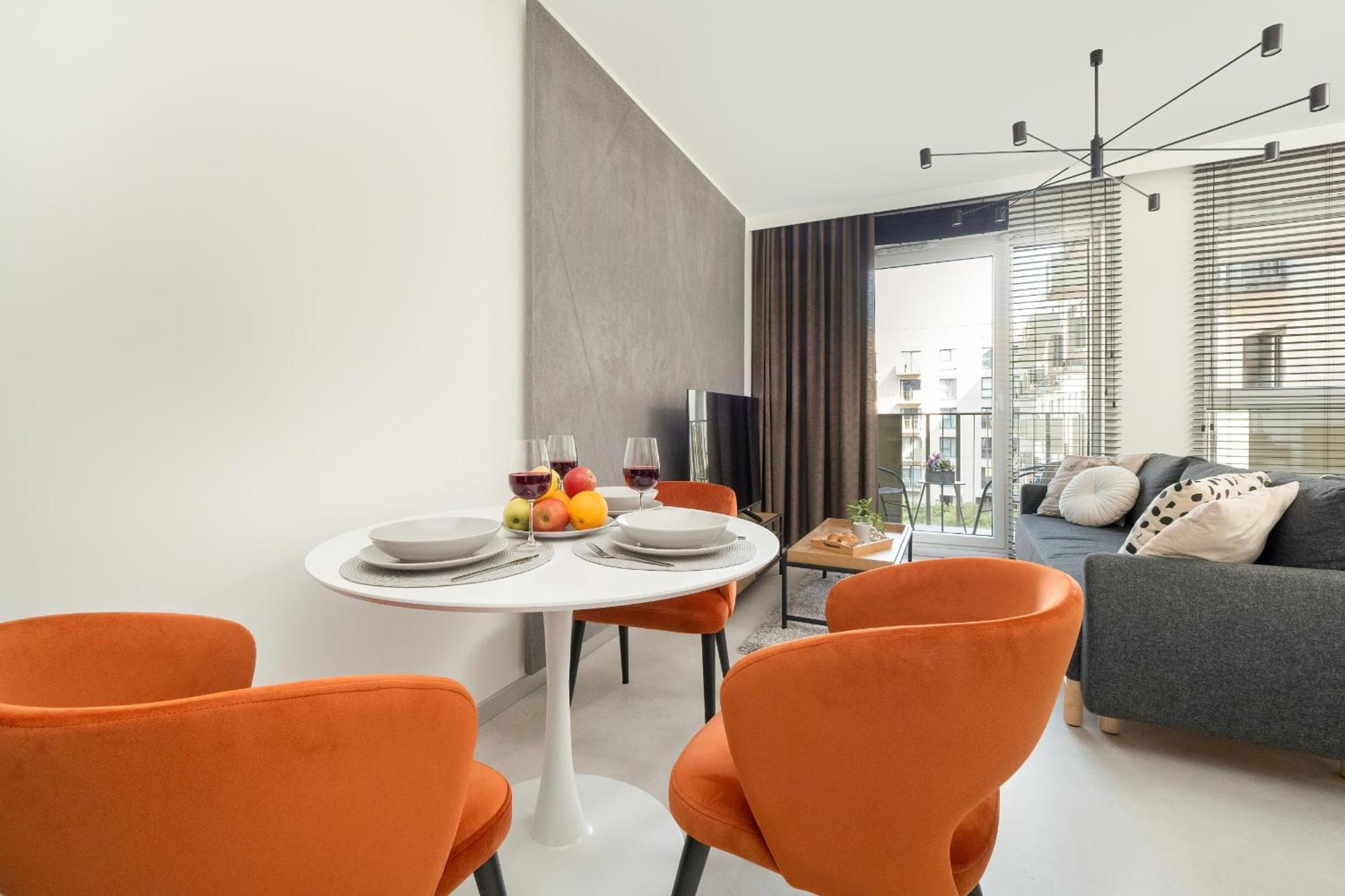 Luksusowe Studio W Lodzi Z Biurkiem, Balkonem I Klimatyzatorem By Renters Prestige Εξωτερικό φωτογραφία