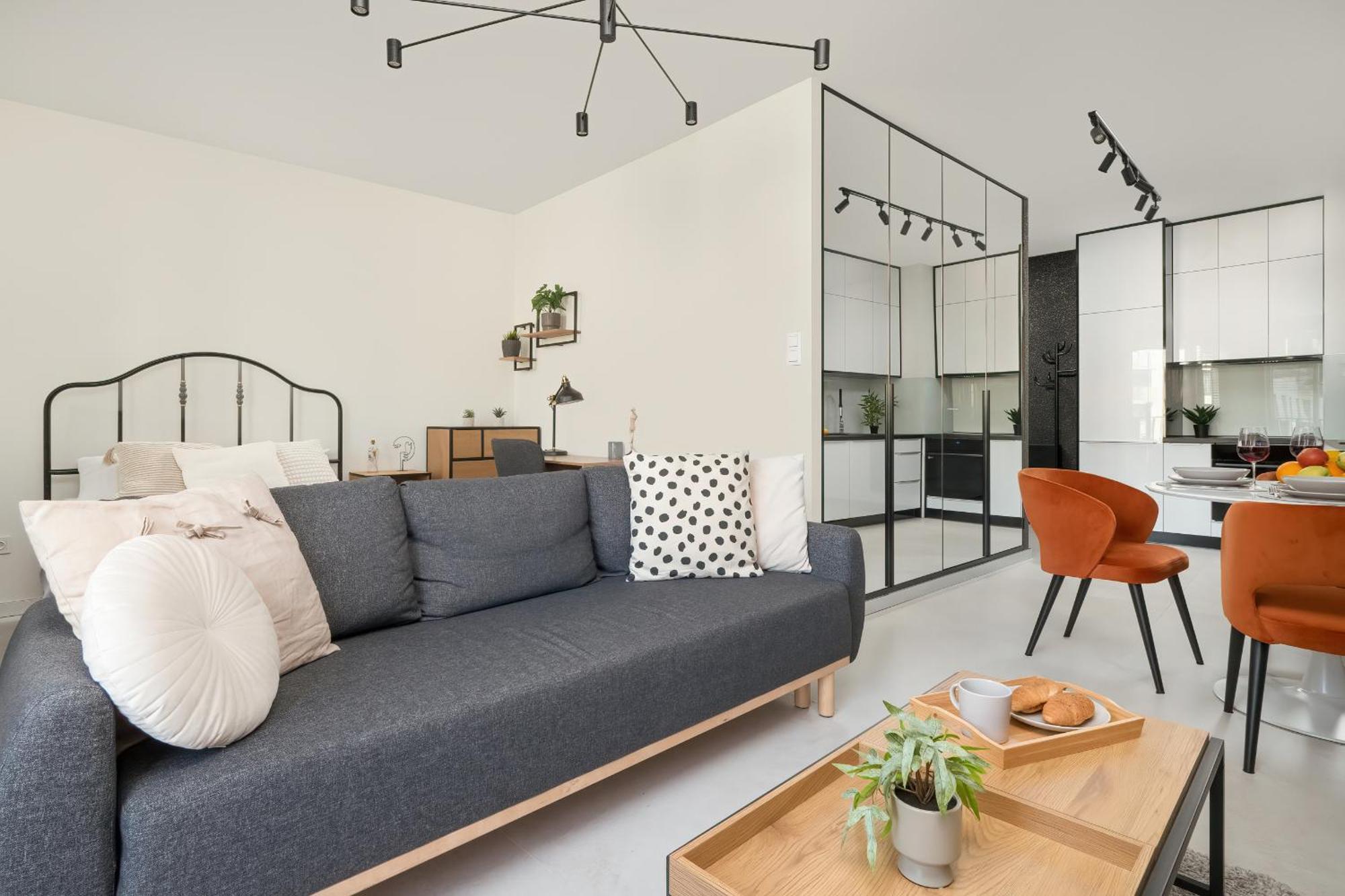 Luksusowe Studio W Lodzi Z Biurkiem, Balkonem I Klimatyzatorem By Renters Prestige Εξωτερικό φωτογραφία